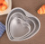 4-Inch Thickened Heart-Shaped Straight Solid Sole Marking Cake Mold (Anode) Aluminum-Alloy Baking Tray Bread 1mm Thick