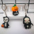 Halloween Event Small Gift PVC Flexible Glue Keychain Pendant Ghost Festival Cartoon Capsule Toy Gift