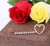 Handmade Jewelry Pin Brooch for Women Corsage Shawl Buckle Heart Shape with Diamond