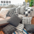 Modern Simple Black and White Plaid Pillow Cover Two-Color Household Atmosphere Sofa Cushion Cover Factory Supply