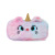 Cartoon Children's Plush Zipped Pencil Bag European and American Unicorn Bag Girls' Pupils' Stationery Storage Bag