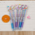 Creative Cartoon Red Blue Black Triple-Color Eyeshadow Pencil Cartoon Cute Ballpoint Pen Graffiti Pen Student Stationery 0.5mm Ballpoint Pen