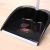 Black Plastic Pole Broom Dustpan Set with Shovel Sweep Broom Set Practical Wholesale