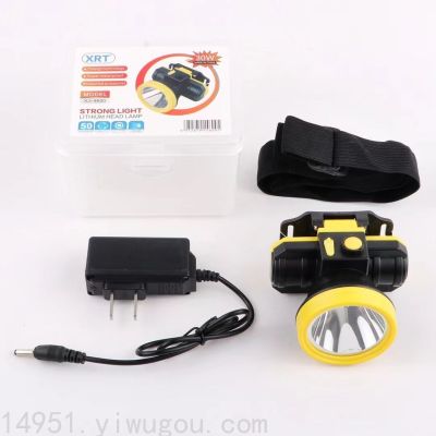 LED Night Fishing Rechargeable Headlamp Camping Fishing Miner's Lamp Lithium Battery Probe Head-Mounted Torch Headlamp
