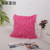 Cross-Border Light Luxury Long Wool Silver Silk Pillow Cover Living Room Bedroom Sofa Cushion Car Bay Window Cushion Simple Cushion Case