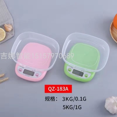 183A Exquisite 3kg-0.1 Electronic Kitchen Scale Baking Scale Household Plastic Kitchen Scale Electronic Scale Gram Weight Scale