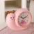 Factory Direct Sales Cartoon Snail Little Alarm Clock Student with Small Night Lamp Alarm Clock
