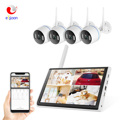 WiFi Surveillance Video Recorder with Screen 4-Way 8-Way Video Display All-in-One Machine NVR Set Remote Camera Outdoor