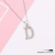 Cross-Border Full Diamond English Letter Necklace All Kinds of Silver English Necklace Female DIY Pendant Diamond Inlaid Clavicle Chain