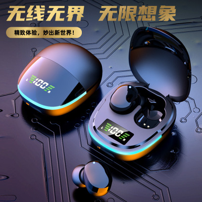 Cross-Border New Arrival G9s Bluetooth Headset Cool Breathing Light Touch Digital Display Wireless Mini in-Ear TWS Private Model
