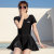 One-Piece Swimsuit Female Student Teenage Conservative Sport Boxer Slim Looking Belly Covering Hot Spring Swimwear