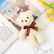 Korean New Bow Tie Siamese Bear Bear Ornaments Plush Bag Pendant Bag Decoration Pendant Keychain Doll