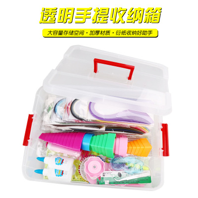 Paper Quilling Storage Box A4 Storage Box Rectangular Storage Box Storage Box Large Size Portable Storage Box Cover