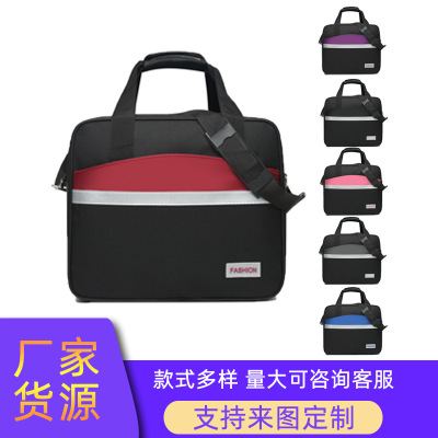 In Stock Wholesale New Korean Style Junior High School Student Handheld Luggage Home Moving Bag Oxford Cloth Dry Wet Separation Travel Bag