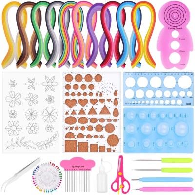 Paper Quilling Gradient Color Set Paper Quilling Tool and Material Package Template Comb Paper Quilling Beginner Set