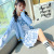 2022 Spring New Girls' JK Navy Three-Piece Korean-Style Long-Sleeved Sweater Shirt Skirt Outfit