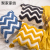 Nordic Ins Pillow Cover Douyin Online Influencer Pillow with Core Sofa Cushion Canvas Embroidery Wave Home Decoration HT