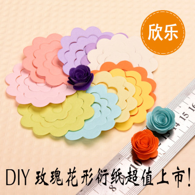Handmade Rose Handmade Origami DIY Roll Paper Colored Handmade Paper Factory Direct Sales