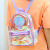 Summer New Transparent Backpack Colorful Laser Girl Transparent Waterproof Shoulder Bag Children Cute Casual Backpack