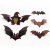 Bat Wall Stickers 12 Sets Halloween Ghost Festival Pumpkin Bat Decorative Wallpaper 3D 3D PVC Factory Wholesale
