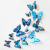Three-Dimensional Wall Sticker Simulation Butterfly Double-Layer Butterfly Magnet PVC Butterfly Set 12 PCs Wall Sticker Decoration Accessories