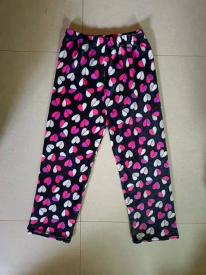 Factory Direct Sales Fleece-Lined Home Pants Comfortable Soft Pants Warm Pajama Pants