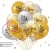 Cross-Border Hot Selling Factory Direct Sales 15PCs Happy New Year Metallic and Confetti Latex Balloons Set