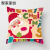 2022 New Santa Claus Pillow Cover Manufacturers Supply Sofa Cushion Cover Printing Christmas Pillow Cover HTT