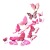 Three-Dimensional Wall Sticker Simulation Butterfly Double-Layer Butterfly Magnet PVC Butterfly Set 12 PCs Wall Sticker Decoration Accessories