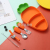 Children's Silicone Plate Carrot 304 Stainless Steel Fork Spoon Baby Tableware Suit Baby Compartment Solid Food Bowl