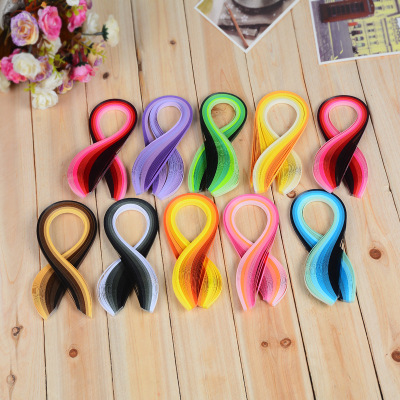 Gradient Color Paper Quilling, 5mm9 Color Series Gradient Color Handmade Paper Quilling, Colored Paper, Paper Quilling Suit, Paper Quilling Wholesale