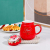 Valentine's Day Ceramic Cup Coffee Cup with Lid Love Mug Office Water Glass