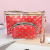 Factory Direct Supply New European and American New PVC Cosmetic Bag Bag Large Capacity Fashion Trendy Travel Washing and Makeup Bag