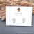 2021new Entire Sterling Silver Ear Studs Tassel Special White Zircon Sterling Silver Eardrops Temperament Colorfast Earrings