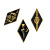 AliExpress Hot Sale Hot Brooch New Night Moon Finger Rose Sword Heart Collar Badge