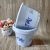 White Flower Pot, Plastic Flower Pot Blue and White Porcelain Printed Flower Pot One Yuan Two Yuan Small Commodity Supply