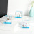 New Creative Small Blue House Pen Holder Hourglass Acrylic Artware Table Decoration Square Decoration Transparent