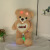 Factory Direct Supply Rabbit Fur Colorful Luminous LED Light DIY Music Holding-Heart Bear Valentine's Day New Cross-Border Plush Toy