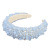 2021 New Cross-Border Fashion Size Imitation Pearl Headband Jelly Color Baroque Hair Accessories Women's Ball Headdress