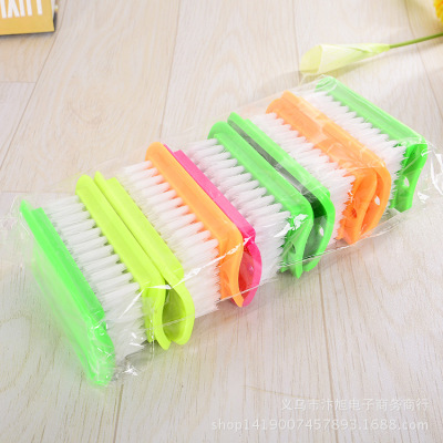 818 New Square Plastic Brush Multi-Purpose Clothes Cleaning Brush Plastic Clothes Cleaning Brush Cleaning Brush 2 Yuan Store Supply