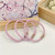 New Hair Accessories Wholesale Fashion Girl Sweet Candy Three-Strand Braid Rubber Band Wholesale One Card Three Pieces Price Head Tie