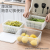 S41-3908 Large Multifunctional Double-Layer Drain Basket Kitchen Refrigerator Draining Fresh Plastic Fruit Storage with Lid