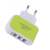Candy 3usb Multi-Port Mobile Phone Charger Led Luminous Charging Plug Smart Multi-Port USB 5v2a Mobile Phone Charging