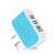 Candy 3usb Multi-Port Mobile Phone Charger Led Luminous Charging Plug Smart Multi-Port USB 5v2a Mobile Phone Charging