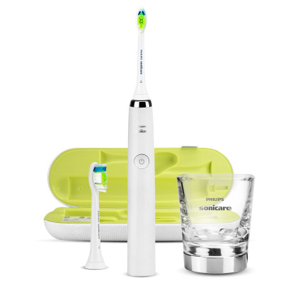 Philips Electric Toothbrush Sonic Vibration Diamond Series White Diamond Rechargeable Glass Hx9332/04