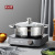 Stainless Steel Soup Pot Food Grade 304 Hot Pot with Double Bottom Stainless Steel Pots Clear Soup Pot Induction Cooker Special Use Hot Pot