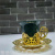 French Gold-Plated Ceramic Coffee Cup Teacup Water Cup Finger Cup Saucer Moonlight Cup Couple Creative Gold-Painted Gift Set