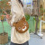 Korean Ins Cute Lamb Wool Bag Female Cartoon Small round Shoulder Bag Ins Personality Girl Plush Crossbody Bag