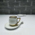 Jingdezhen Ceramic Electroplating Coffee Cup Couple Creative Cup Tea Cup Set Foreign Trade Cup Fruit Tea Cup Gift Cup