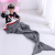 Knitted Children 'S Shark Sleeping Bag Knitted Blanket Mermaid Blanket Teenagers 70 * 130cm